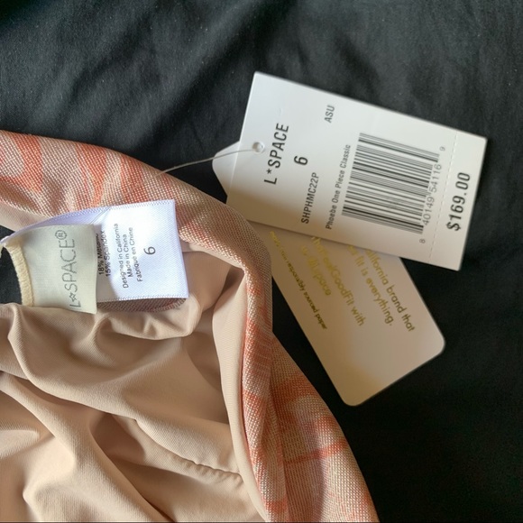 L*SPACE Shimmer Phoebe One Piece Swimsuit - Size 6 - New with tags - Picture 15 of 16